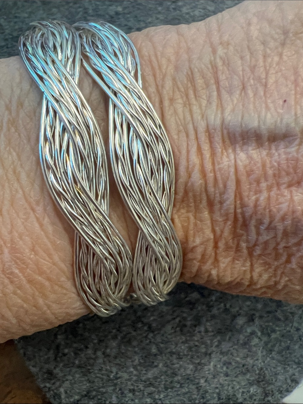 Sterling Silver Multi-Strand Twist Bracelet - Silver